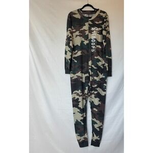 Mens One Piece Suit Camo "Support Our Troops" Pajama Boxercraft M‎